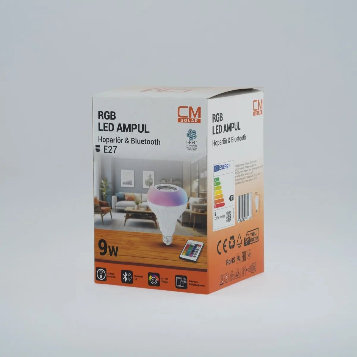 Led Ampül RGB +HOPARLÖR & BLUETOOTH