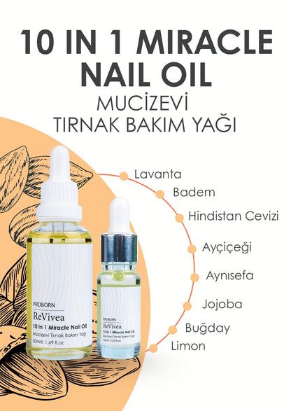 Proborn Revivea Mucizevi Tırnak Bakım Yağı(10 in 1) 10 ml