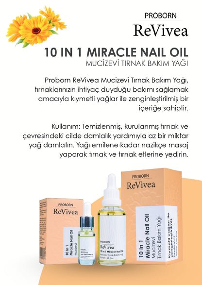 Proborn Revivea Mucizevi Tırnak Bakım Yağı(10 in 1) 10 ml