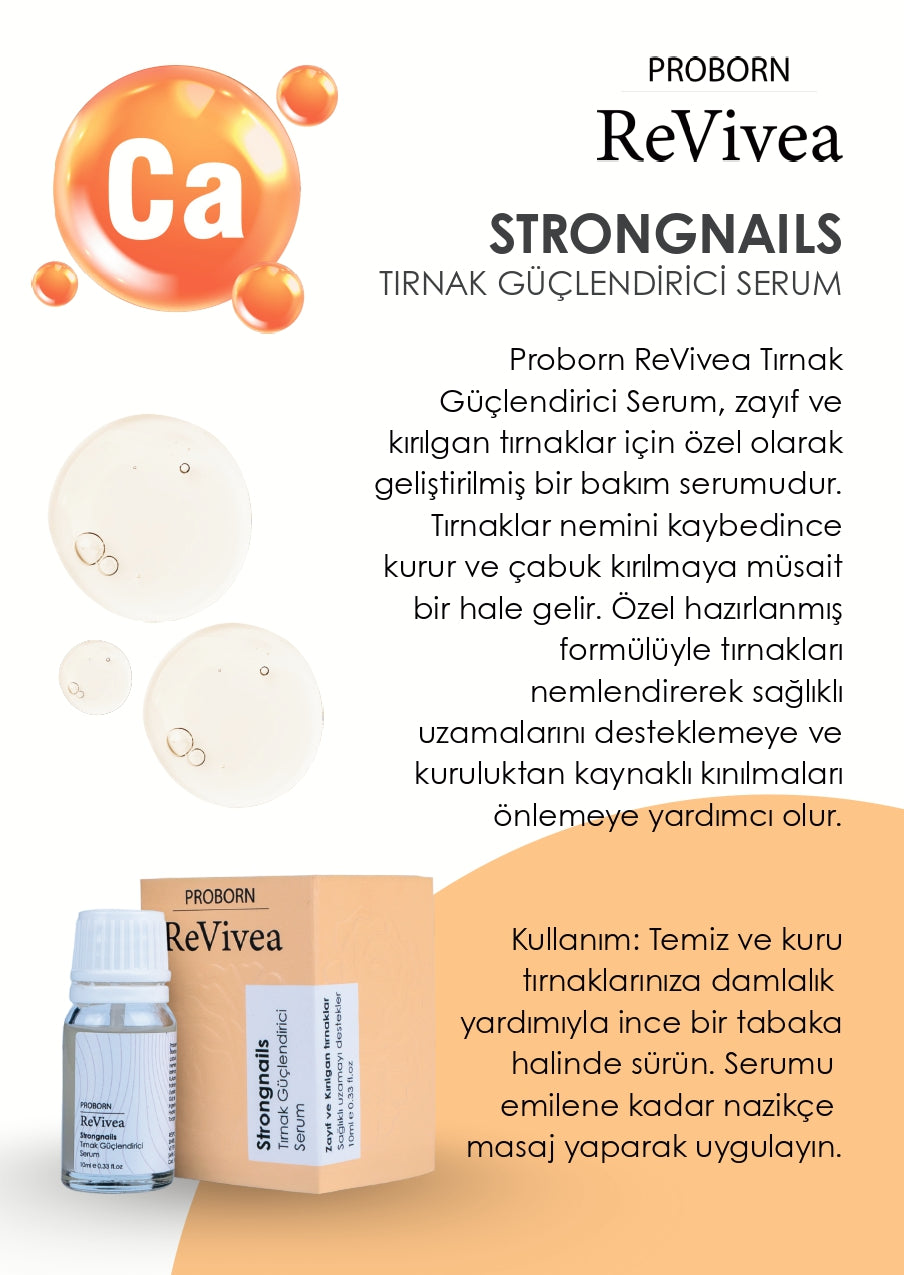 Proborn Revivea Tırnak Güçlendirici Serum(Strongnails) 10 ml