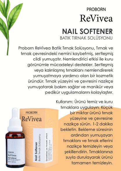 Proborn Revivea Batık Tırnak Solüsyonu(Nail Softener) 30 ml
