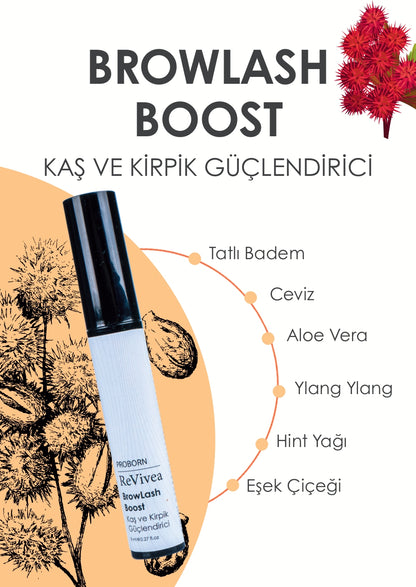 Proborn Revivea Kaş ve Kirpik Güçlendirici 8 ml(Browlash Boost)